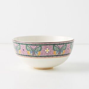 Anthropologie Garden Tile Cereal Bowl